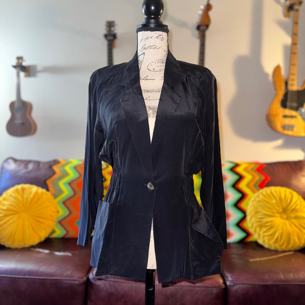 Vintage silk blazer/light jacket